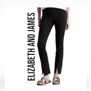 Elizabeth and James Black Ponte Legging Front Zipper Pants Plus Size XXL